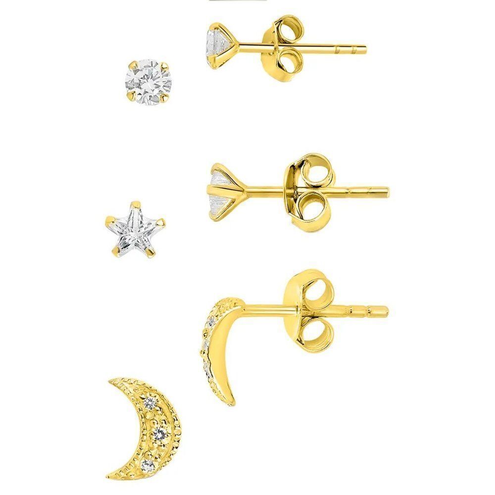 3-Pack Assorted Stud Earrings - Picture 2 of 4